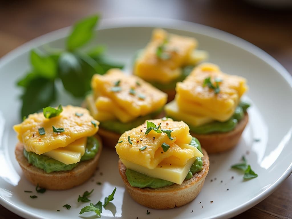 Steamed Avocado and Cheese Breakfast Bites